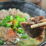 串かつ 団 - 牛すじみそ煮込み（団ちゃん焼）
