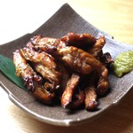 若鶏せせりの藁焼き