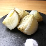 玉葱の藁焼き