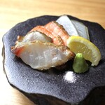 魚の藁焼き盛り合わせ　3種
