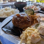 レンガ屋 - レンガ屋ハンバーグセット
