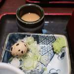 満留賀静邨 - 胡麻だれとうずら卵