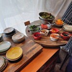 和牛近江牛ランチ 月とハンバーグ - サラダビュッフェ