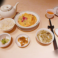 中国飯店 市ヶ谷店 - ランチセット 1300円　腸詰めとエノキ入り玉子の炒め