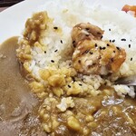 ランチハウス ミトヤ - 唐揚げカレー。