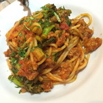 Tanterisa 笑多 - サルシッチャと菜花のトマトスパゲッティ（１，６８０円）２０１５年３月