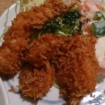 大衆割烹 三州屋 - 海老フライ、帆立フライ×2、鮭フライ