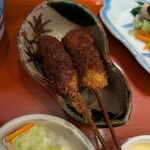 山虎 - 味噌串カツ