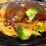 ろーりえ - 鉄板ハンバーグパスタ