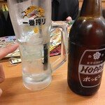 日高屋 - ドリンク写真:ホッピーセット460円(2026.3.22)
