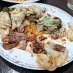 中華料理 菜香菜 - ホイコーロー（食べられた後）