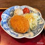 花龍 - 主菜の手造り感を感じるイカメンチとポテトサラダ