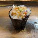 寿司栄 - 鮟鱇の肝巻きに山椒