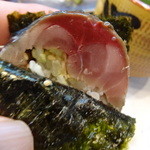 寿司栄 - 鯖寿司の海苔巻き