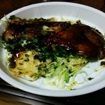 広島お好み焼き 弘々家 - とん平焼き 中から黄身がとろーりします