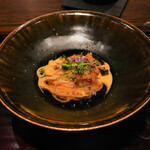 膳司 水光庵 - ウニの稲庭うどん、上にバフンウニ