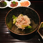 膳司 水光庵 - トキシラズ、新生姜、アスパラ、新れんこんの土鍋ご飯