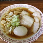 喜多方食堂 - 醤油チャーシューラーメン煮玉子付き　1350円