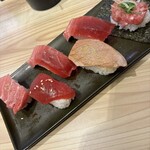 スシロー - 料理写真:天然インド鮪6貫盛り¥1,210-