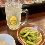 のぶ味 - ハイボール、枝豆