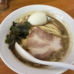 煮干中華ソバ イチカワ - 味玉付き煮干しそば