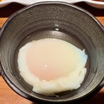 鉄板焼さとう - 温玉
