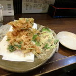 ぶんぶく - 桜海老と小柱のかき揚げ