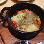 鮨・酒・肴 杉玉 - アヒージョ  完成まで1年かかったらしい