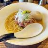 つくばらーめん 鬼者語 - 料理写真:鶏と水 (濃厚)（味玉付）
