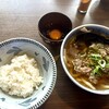 かまど - 料理写真:肉うどんとTKGのセット　980円