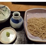 薬院 なかむら - ◆葱そば（1000円）・・どんなふうに出されるのかと思いましたら「白髪ねぎ」が別添えで出されました。