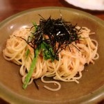 サウスロード - 自家製スモークサーモンとたらこのパスタ