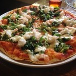 欧風創作料理 加味丘Dining - 菜の花と海老のシュリンプピザ（1,380円）