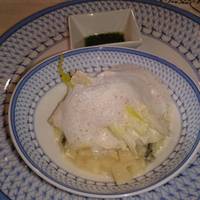 横濱元町 霧笛楼 - スズキの蒸し煮とうるいのソテー