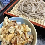 あやめ庵 - 十割ざる蕎麦＋ミニ鶏天丼セット
