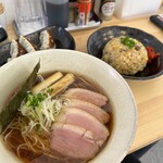 龍道 - 鴨葱ラーメンDセット