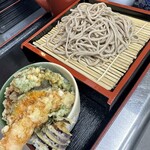 あやめ庵 - 十割ざる蕎麦＋ミニ天丼セット