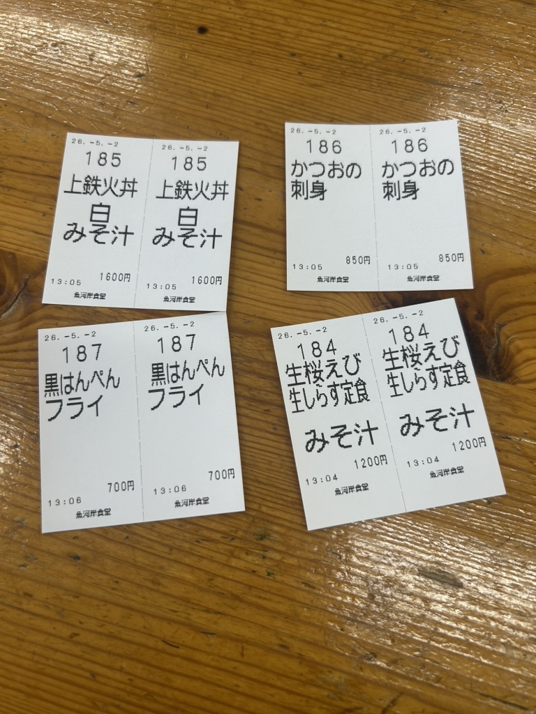 小川 港 魚河岸 食堂 メニュー