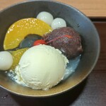 光悦 - クリームあんみつ