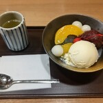 光悦 - クリームあんみつ