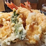 天丼ふじ - 海老天丼。