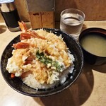 天丼ふじ - 海老天丼。