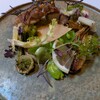 genso - 真ん中に発酵キャベツとカモミールのソース　焼いたり蒸したり味付けてあったりローストして焦がしたところも美味しい　