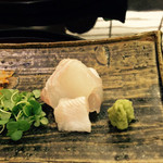 日本料理 太月 - 活平目　2015-3