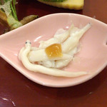 日本料理 太月 - 白魚白煮　梅肉のせ　2015-3