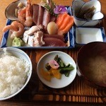 男鹿海鮮料理　三代目ほたる - 特刺身定食　1000円