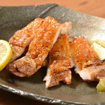 Shoubai Hanjou Asunaro - 赤鶏 もも塩焼き