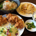 龍ちゃん食堂 - 唐揚げ定食