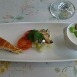 シェ・ウメツ - 前菜の盛り合わせ。