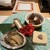 赤坂 鮨 天ぷら 祇園いわい - 料理写真:マグロしぐれに、かにみそ豆腐、あわびの旨煮、いぶりがっこチーズ
